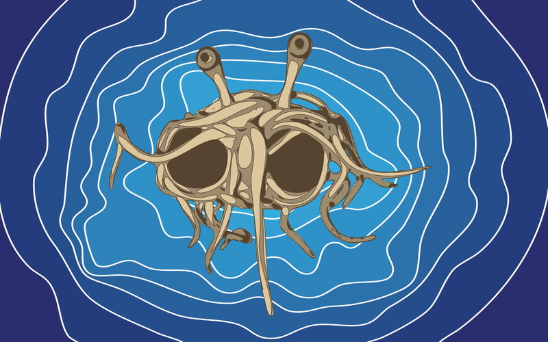 Spaghetti Monster — Blue
