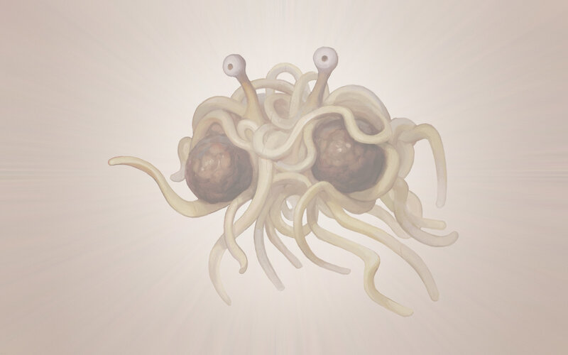Spaghetti monster creature