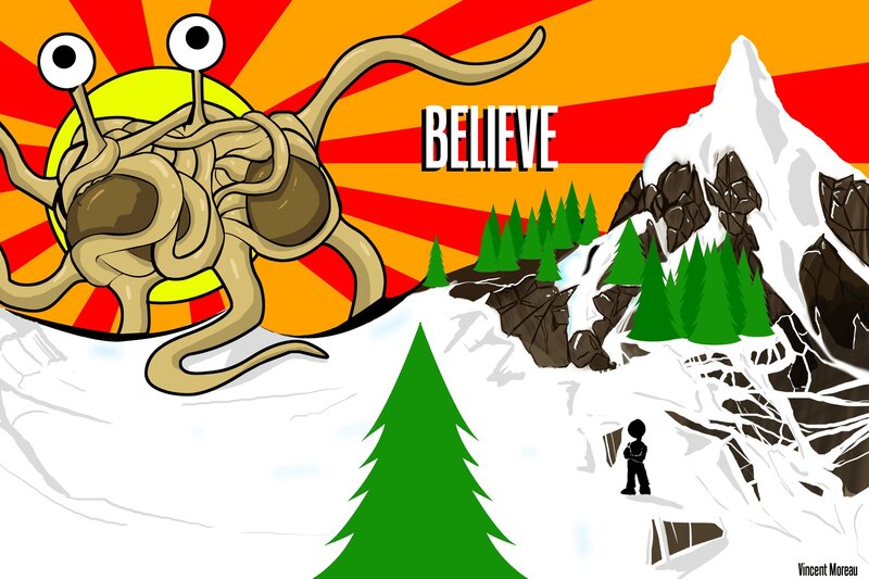 Spaghetti Monster — Red