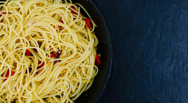 Spaghetti with Red Peppers