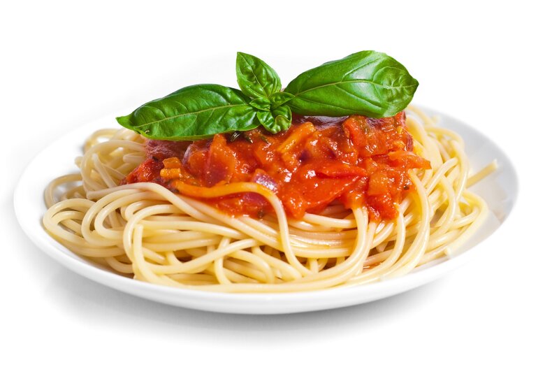 Spaghetti with Tomato Sauce — White