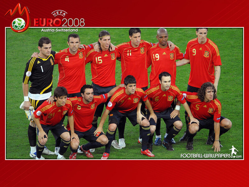 Spain Euro 2008 team photo