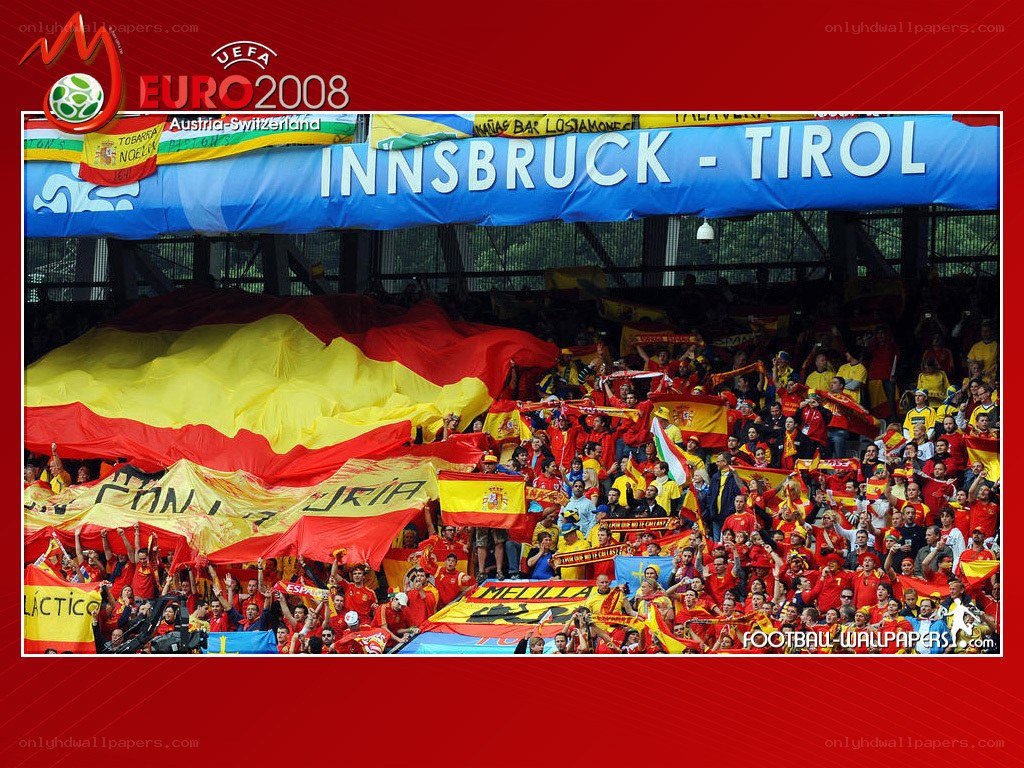 Spain fans at Euro 2008