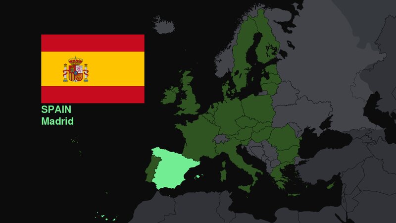 Spain on a Map