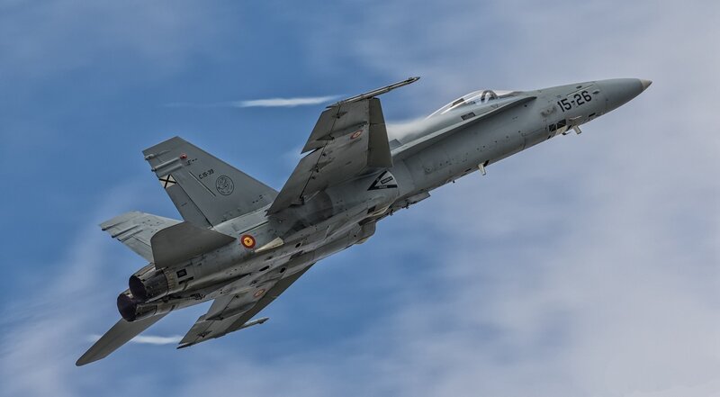 Spanish Air Force Jet — Gray, Dynamic