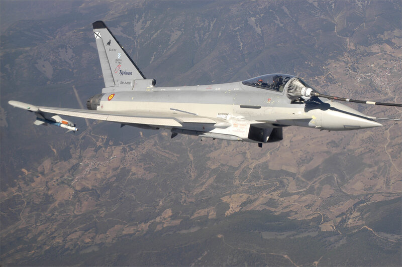 Spanish Eurofighter Typhoon in flight