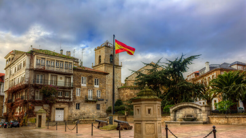 Spanish Flag in Town Square