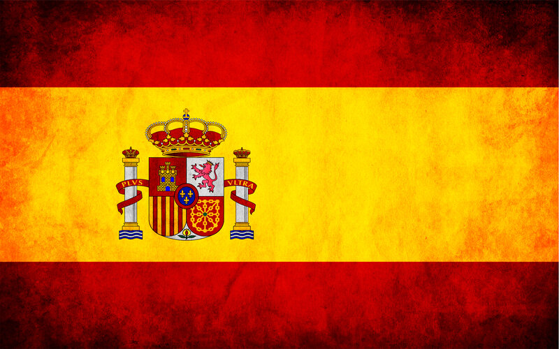 Spanish flag with coat of arms