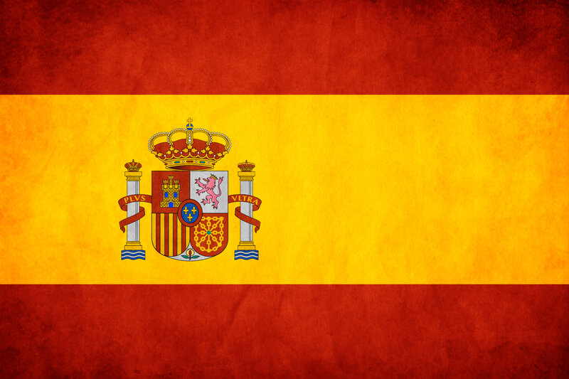 Spanish flag with coat of arms