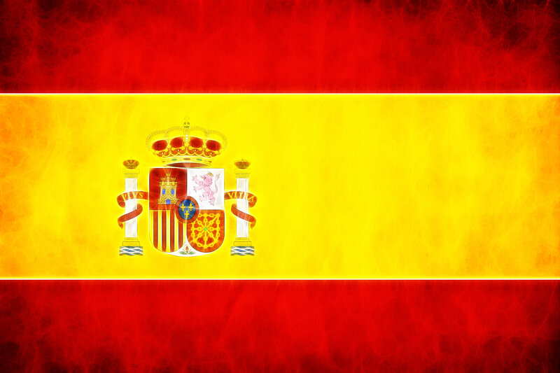 Spanish flag with coat of arms