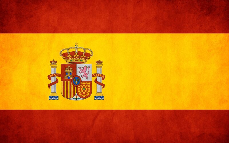 Spanish flag with coat of arms
