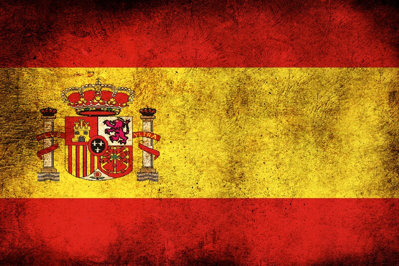 Spanish flag with coat of arms