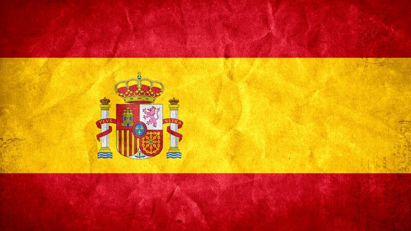 Spanish flag with coat of arms
