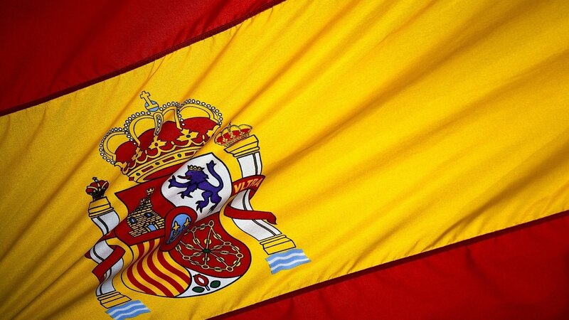 Spanish flag with coat of arms