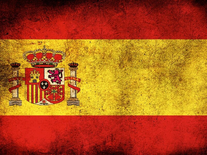 Spanish flag with coat of arms
