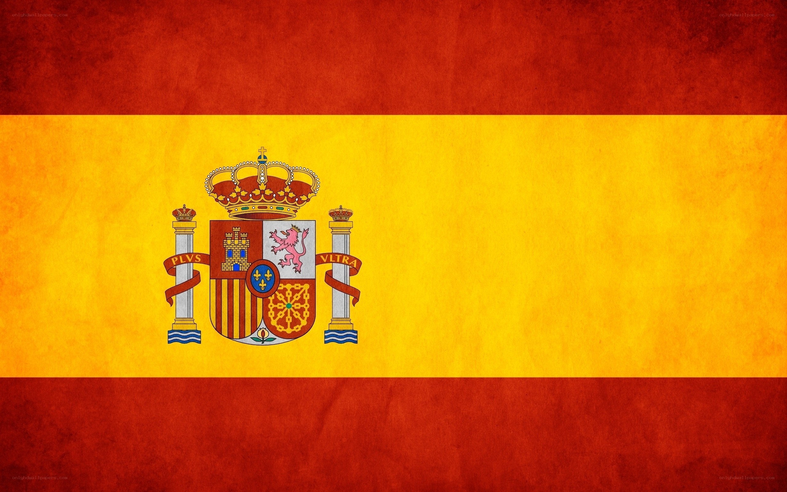 Spanish flag with coat of arms