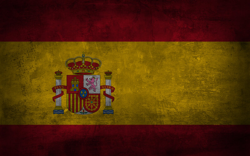 Spanish flag with coat of arms