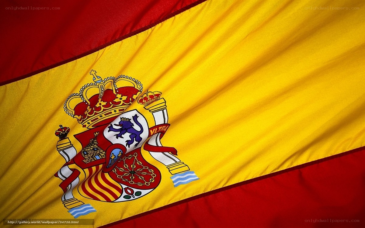 Spanish flag with coat of arms