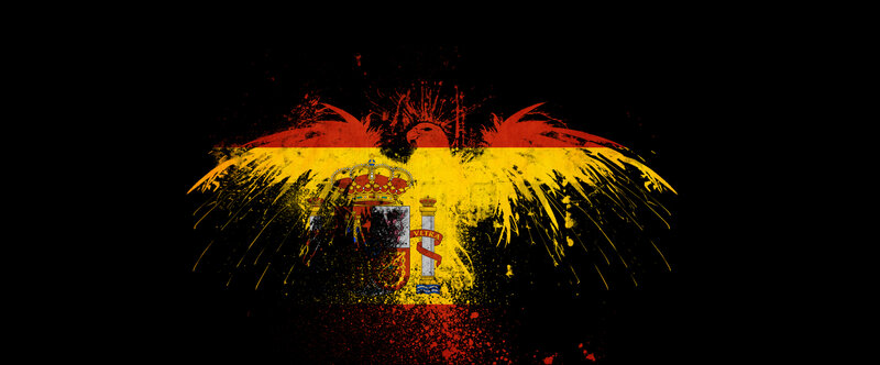 Spanish flag with eagle wings