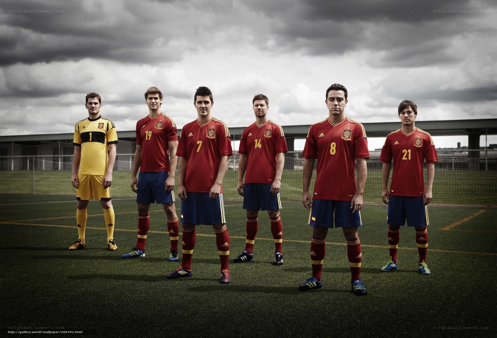 Spanish football team portrait