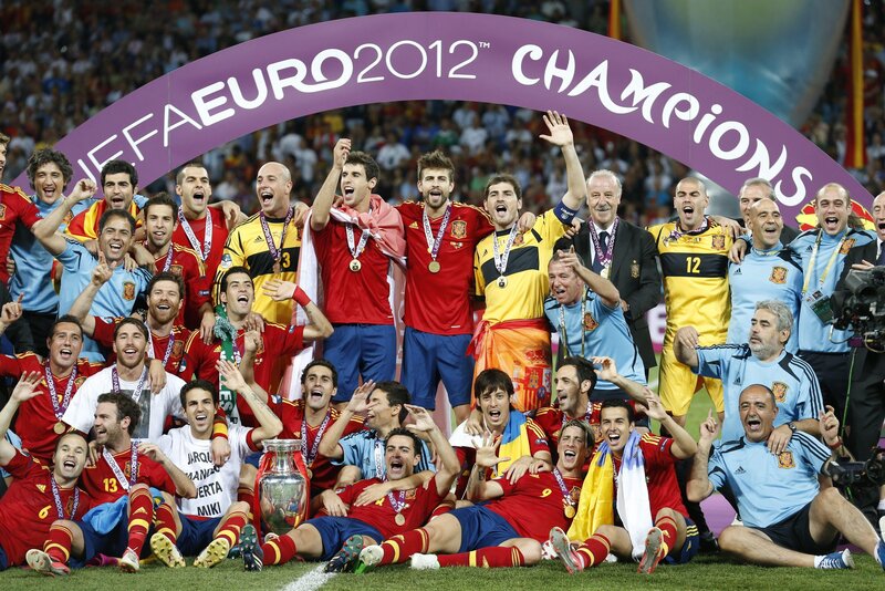 Spanish Football Team — Red, Celebratory