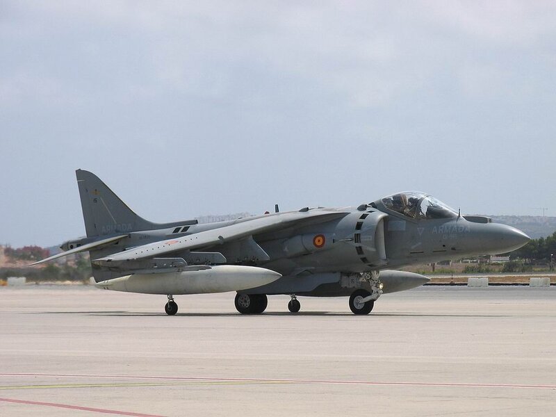 Spanish military jet on tarmac