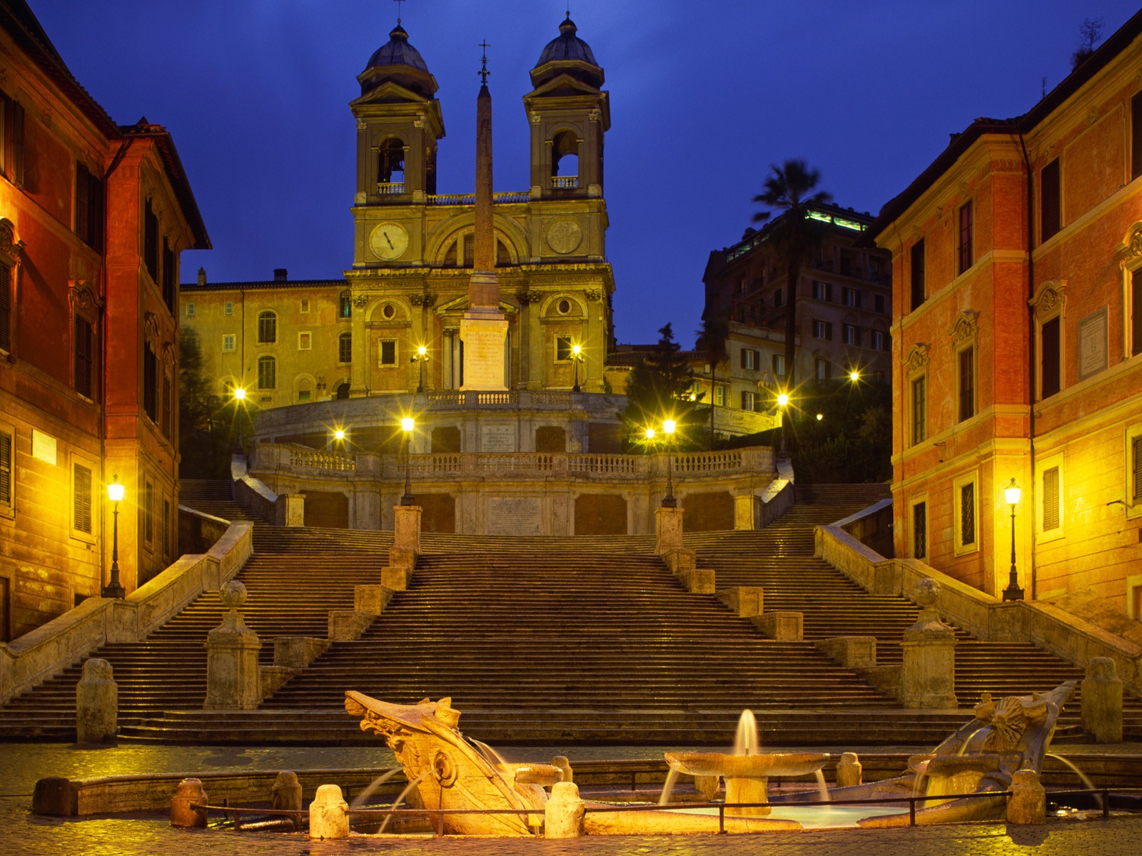Spanish Steps at night
