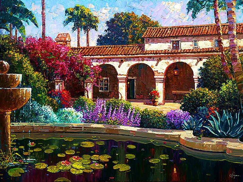 Spanish-style Courtyard
