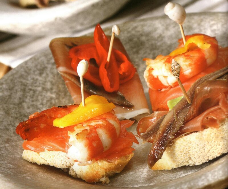 Spanish tapas appetizers