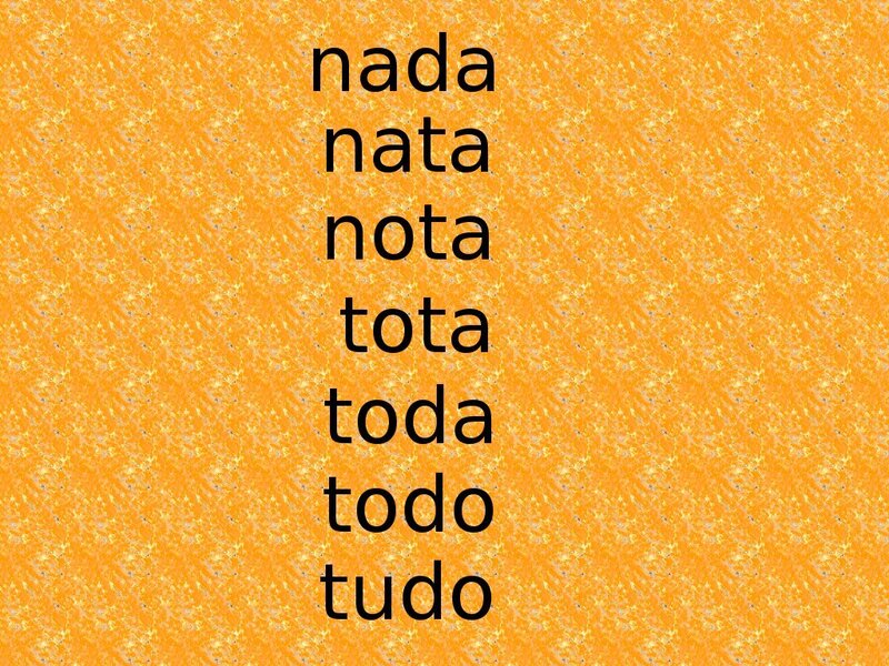 Spanish words list