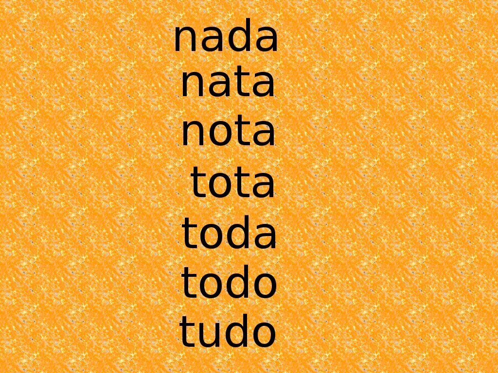 Spanish words list