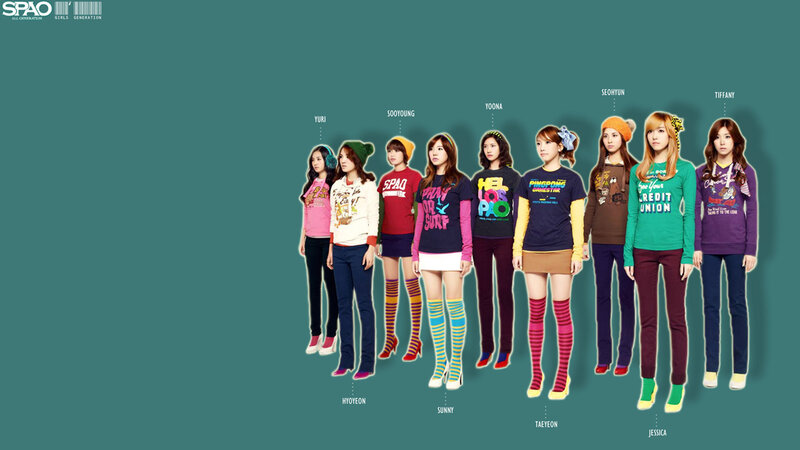 SPAO Girls Generation group photo