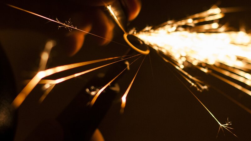Sparkler Being Held