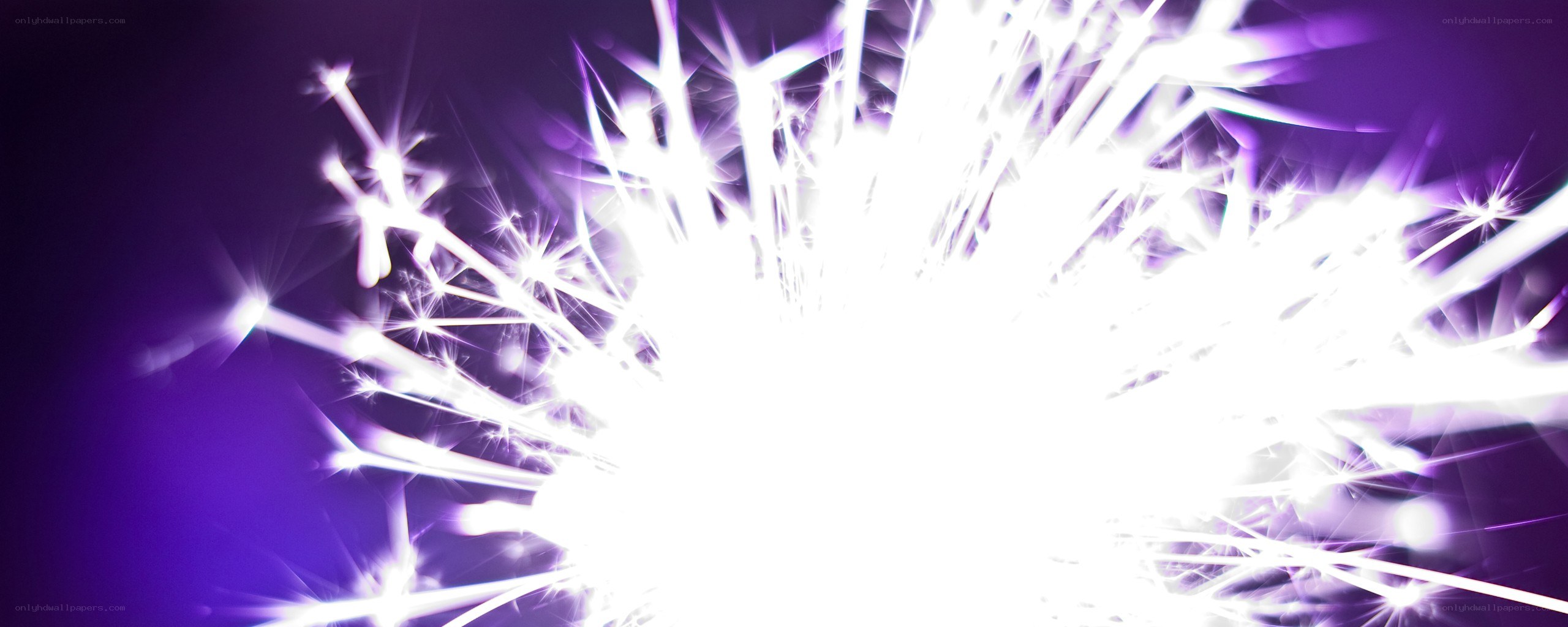 sparkler burst in purple