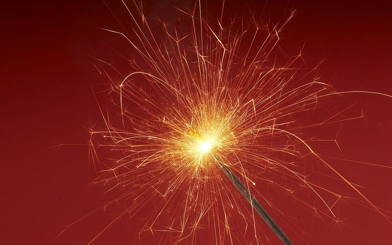 sparkler firework display