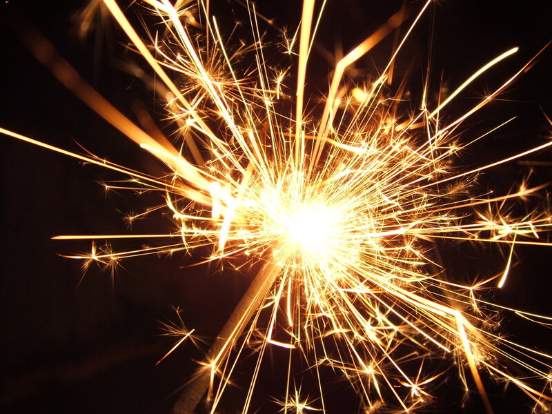 Sparkler Firework — Yellow