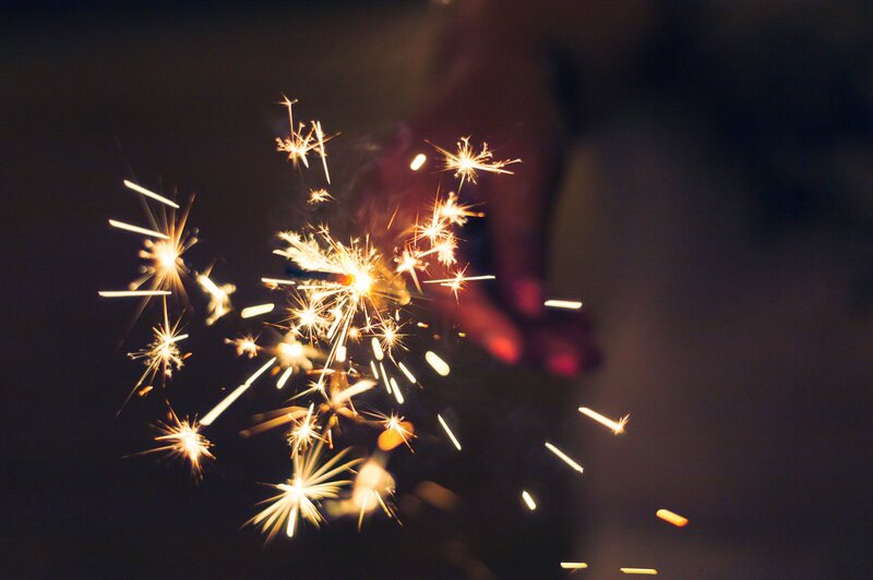 Sparkler in Hand