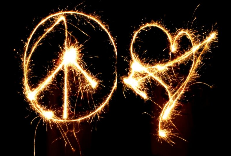 Sparklers Forming Symbols