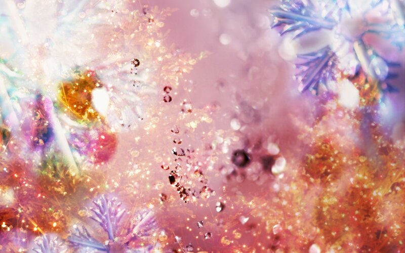 sparkling abstract floral pattern