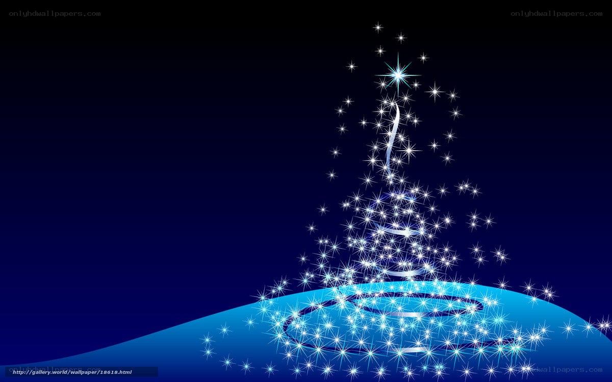 sparkling blue christmas tree
