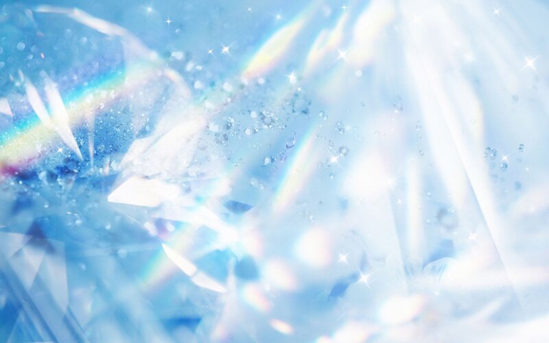 sparkling blue crystal light
