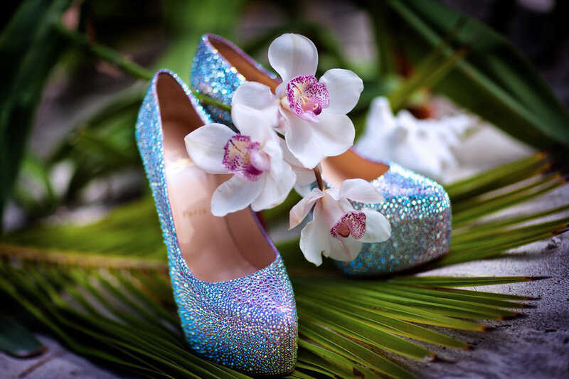 Sparkling Blue Heels