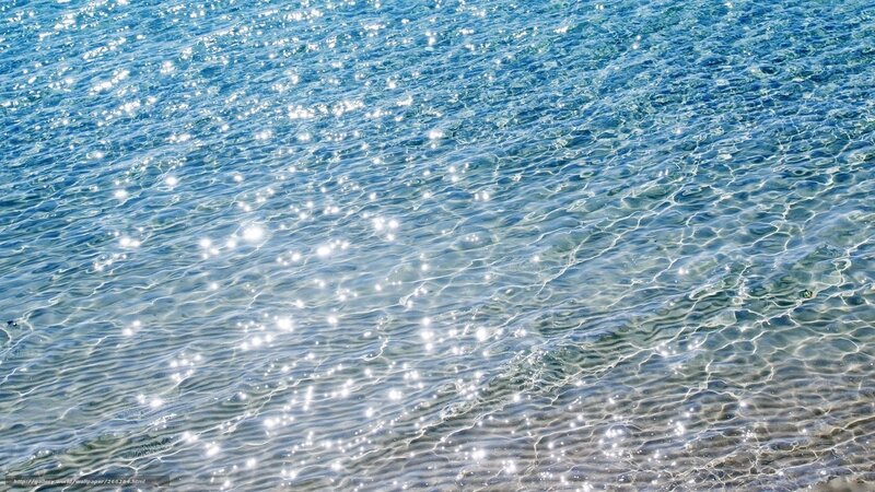 sparkling blue water surface