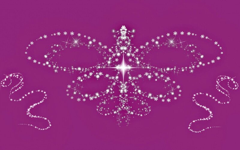 Sparkling Butterfly Design — Purple