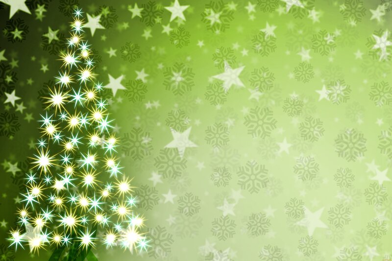 Sparkling Christmas Tree — Green