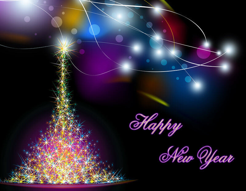 Sparkling Christmas Tree — Purple