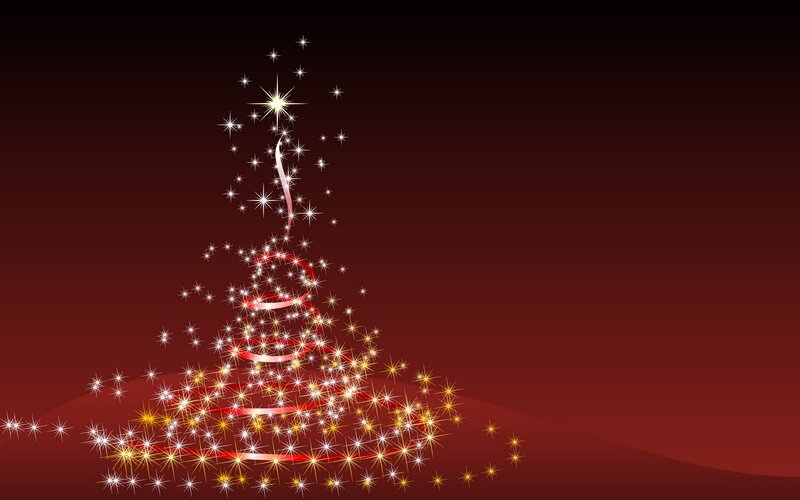 Sparkling Christmas Tree — Red