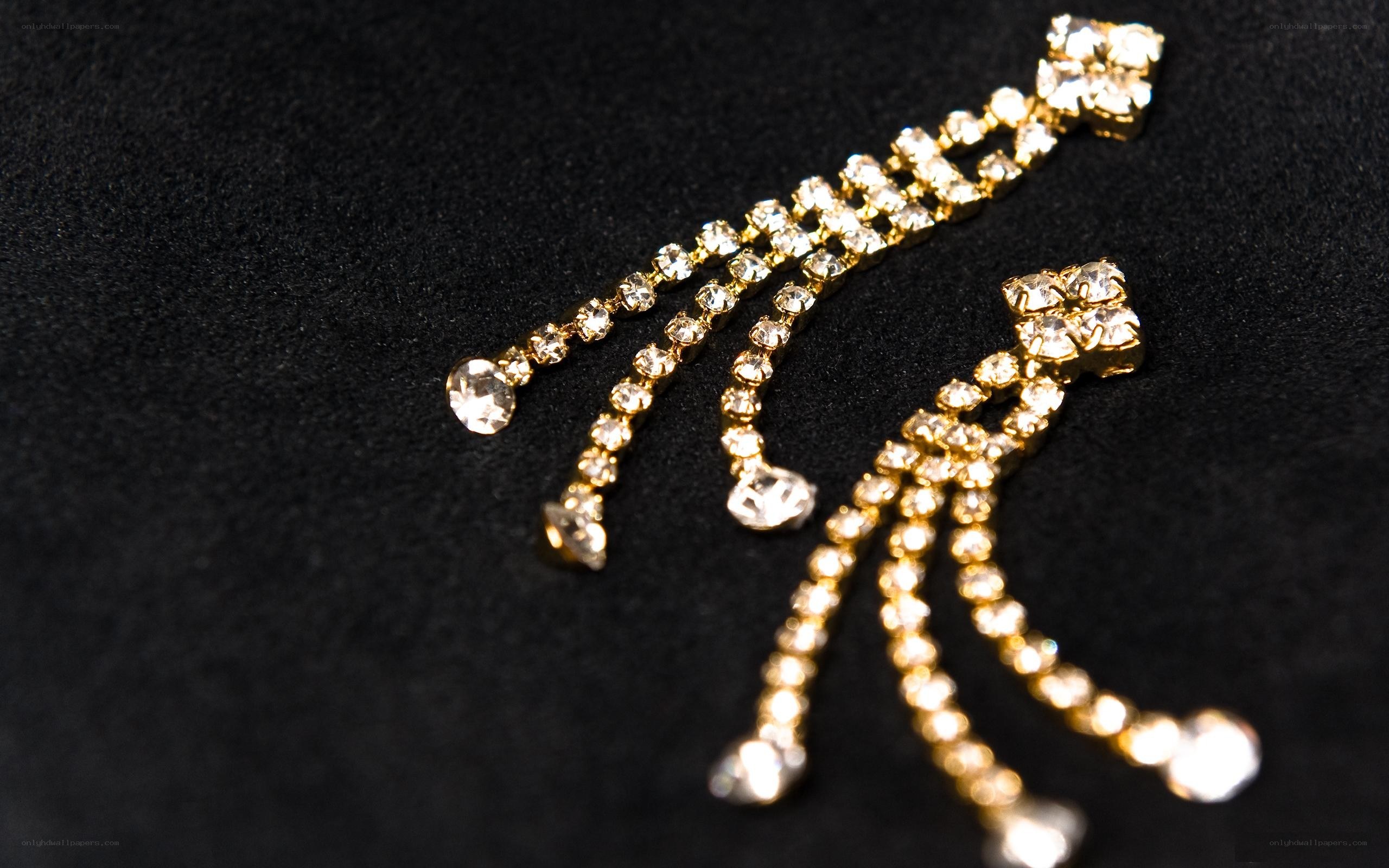 sparkling crystal earrings