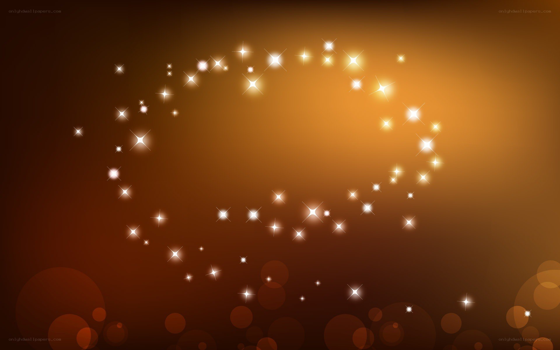sparkling golden circle