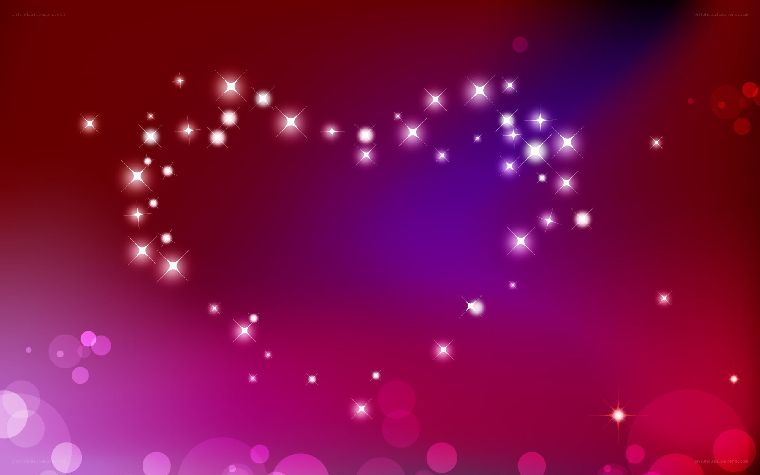 sparkling heart background